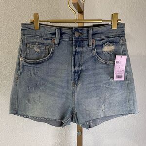 Wild Fable Light Blue Distressed Jean Shorts